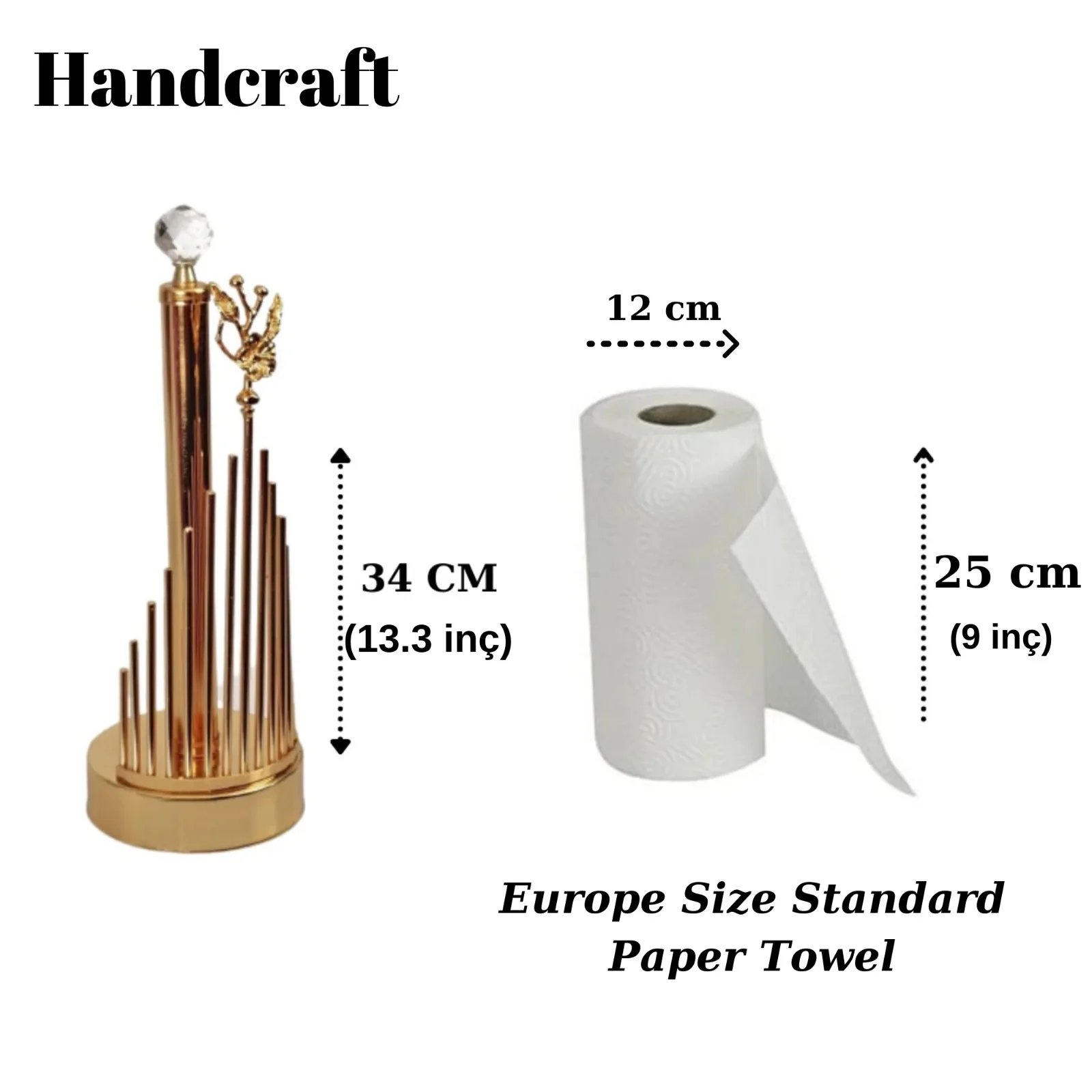 elegant high quality bathroom kitchen roll holder paper towel holder bar handcraft japan rose crystal stone table accessory free global shipping