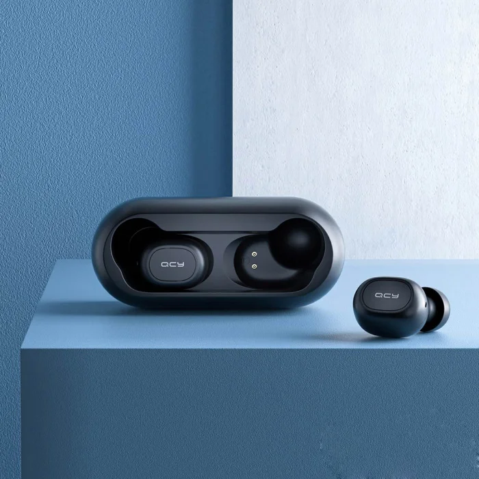 Беспроводные наушники QCY-T1C TWS Bluetooth Earbuds (черный) Поддерживаемые кодеки-AAC SBC Micro-USB |