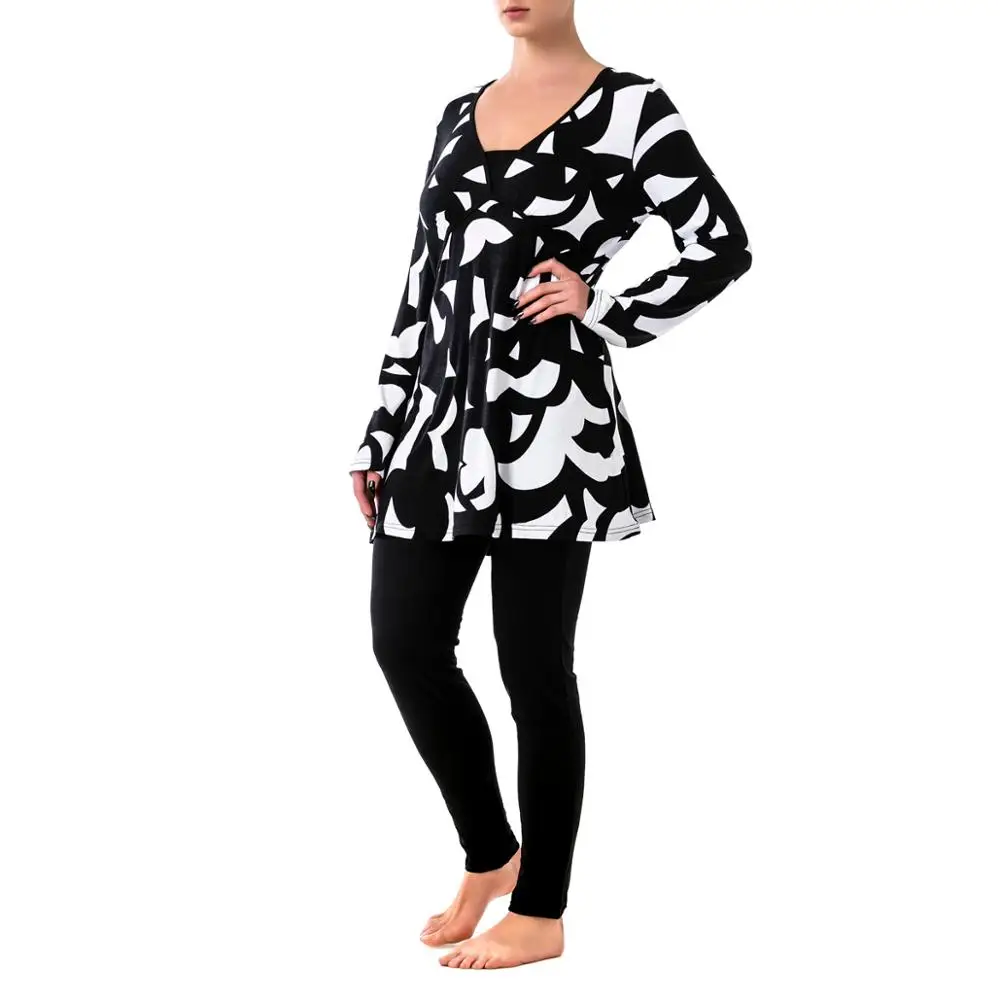 Домашняя одежда состоит из туника и леггинсов вискозного R2401-52-4 | Женская