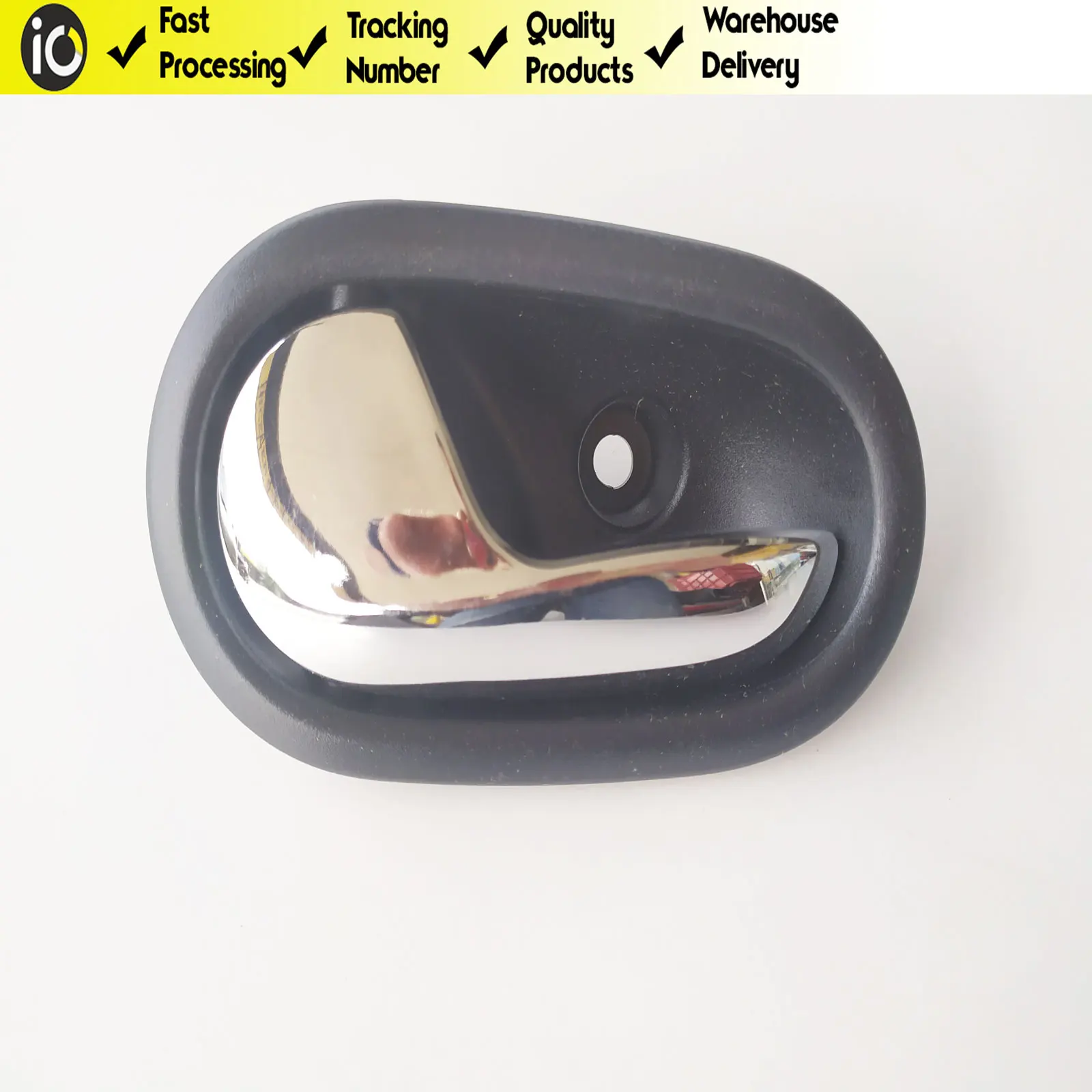 Дверная внутренняя открывающаяся ручка хромированная правая и левая для Renault Symbol