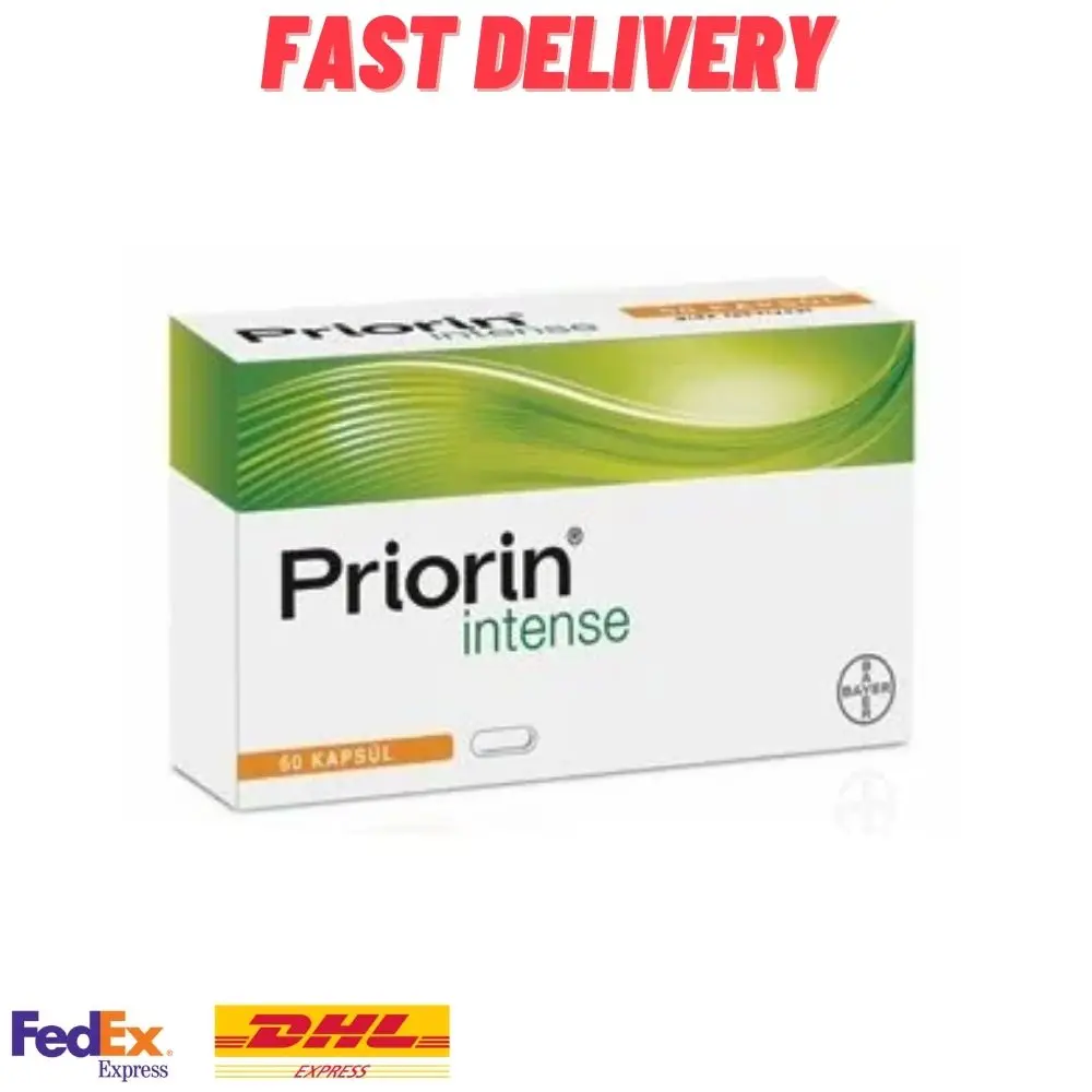 

Priorin Intense Capsules, 60 - 120 -180 Tablets Hair Regrowth and Loss Supplement Contains Calcium Biotin