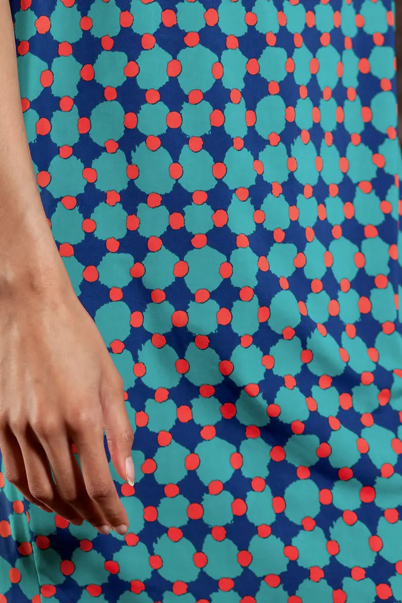 Бирюзовое платье без рукавов RUXARA | Женская одежда