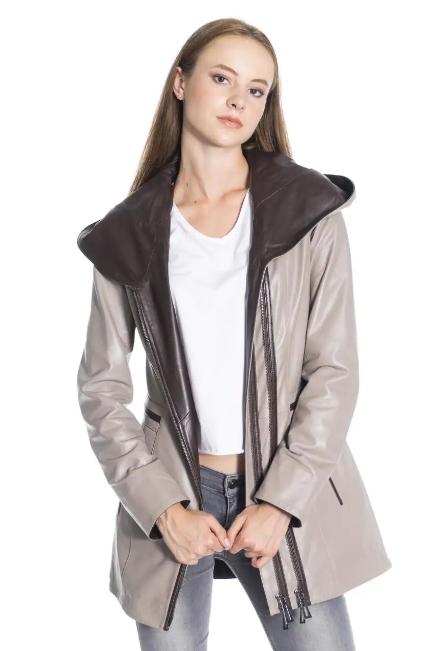 Women winter leather jacket winter Leather Jacket Genuine Real Leather Jacket leather Coat lambskin coat Female Parka Genuine