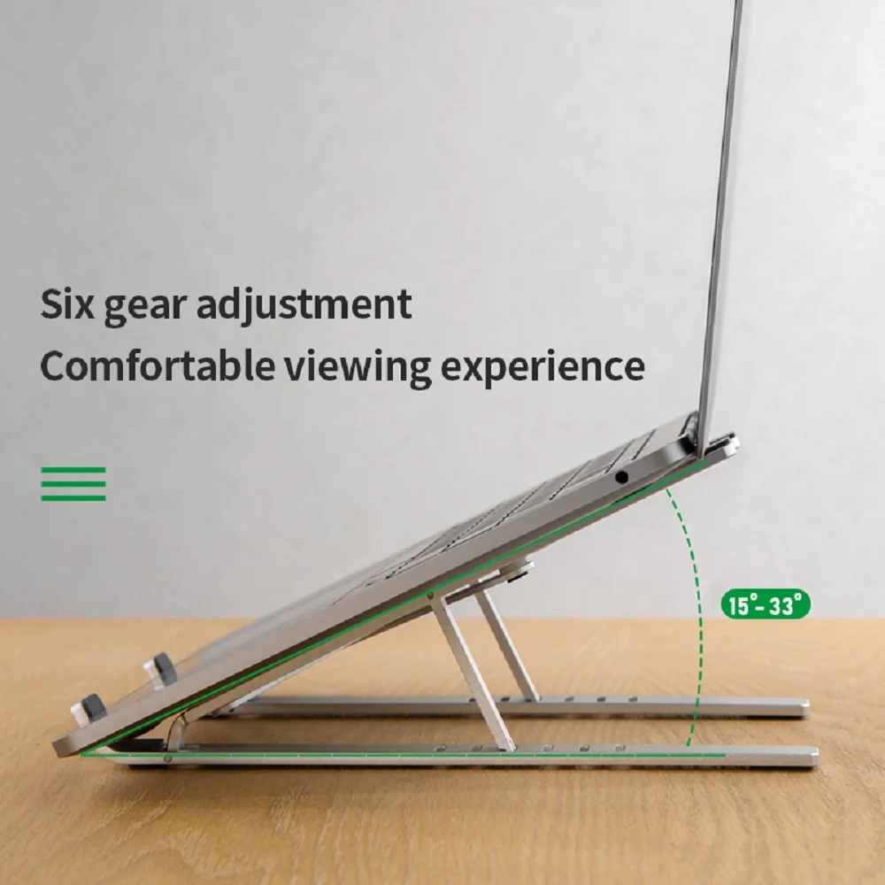 Держатель-подставка для ноутбука LLANO алюминиевый регулируемый кронштейн