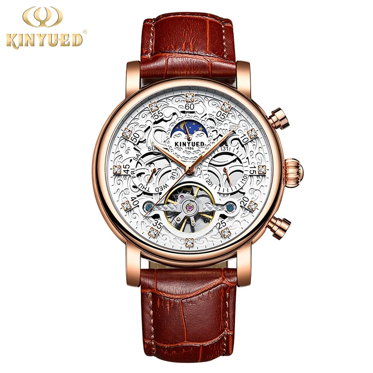 Часы наручные INYUED Мужские механические автоматические деловые спортивные с