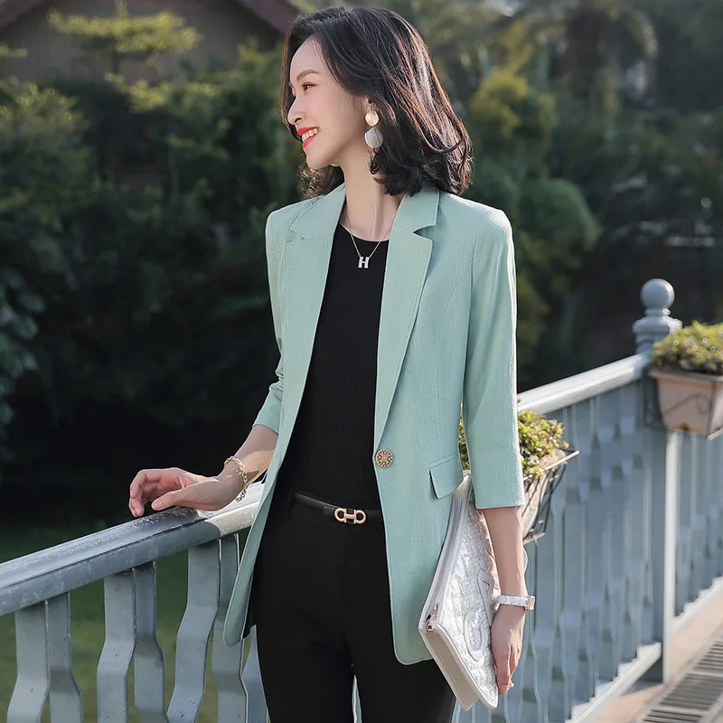 Lenshin женская элегантная модная куртка яркого цвета с карманами приталенный