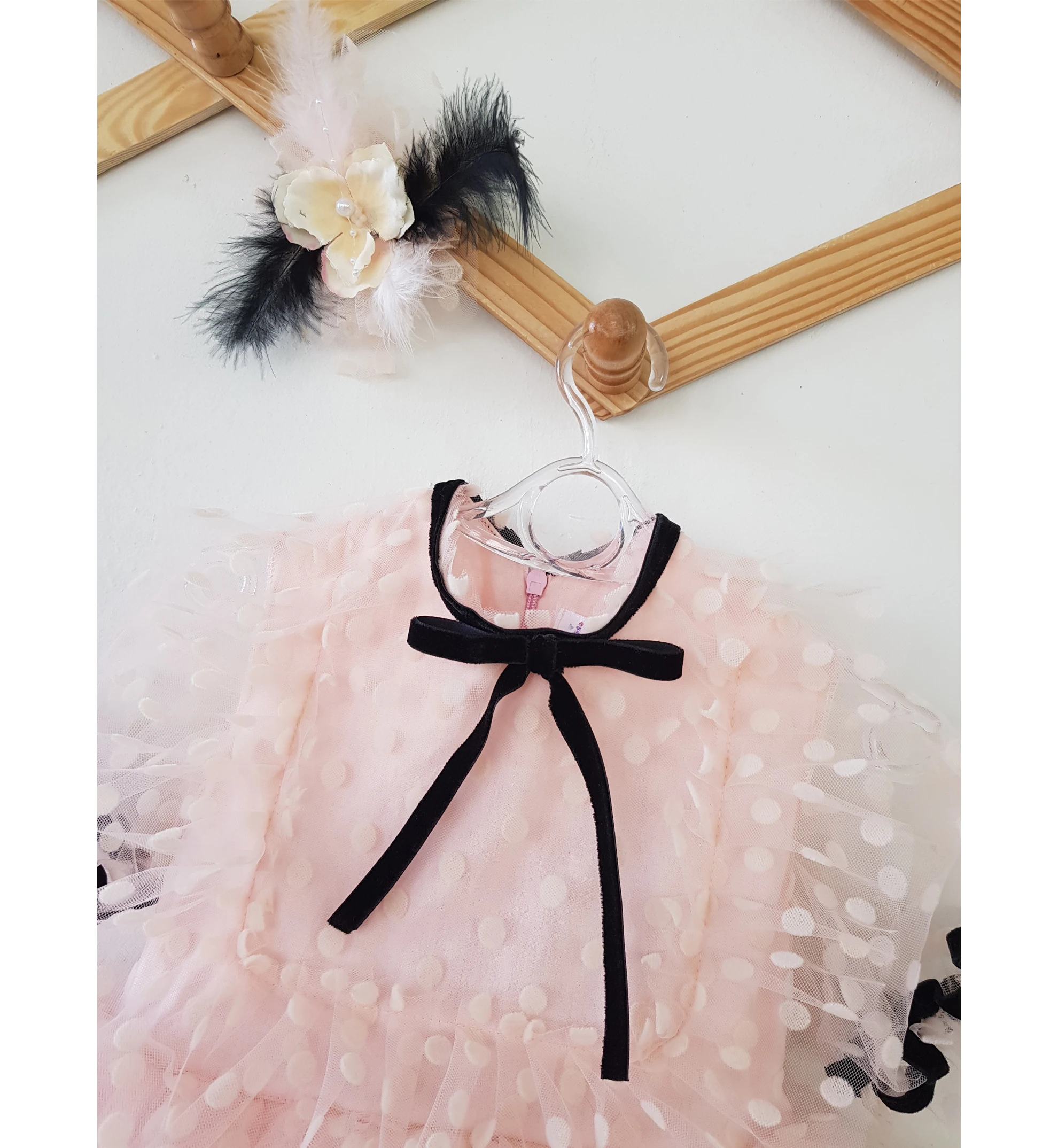 

Kids Dresses Special Occasion Embroidered Prom Party Lace Tulle Puffy Custom Made Design Cotton Girls Pink White