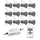 Маленькая светодиодная лампочка направленного света, 1 Вт, 12 В + 110 В, трансформатор MeanWell, водонепроницаемые точечные светильники для сауны и газона, встраиваемые потолочные светильники 15 мм