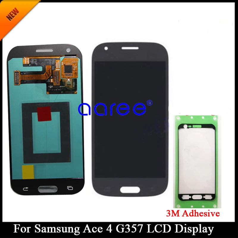 100% протестированный ЖК дисплей Super AMOLED для SAMSUNG ACE 4 G357 экран Samsung G357FZ сенсорный
