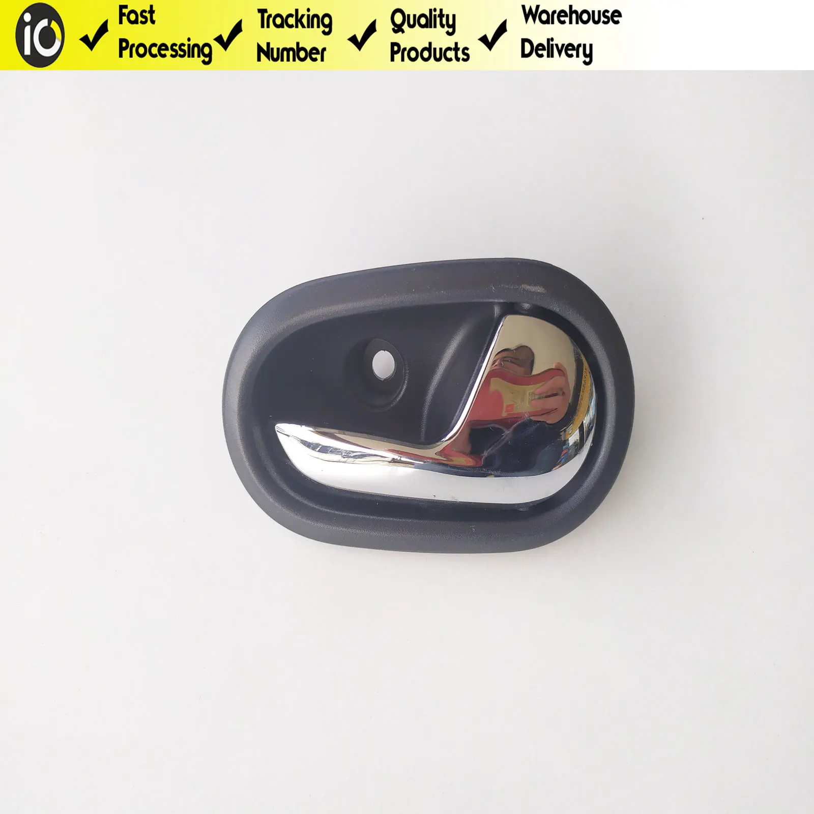 Дверная внутренняя открывающаяся ручка хромированная правая и левая для Renault Symbol