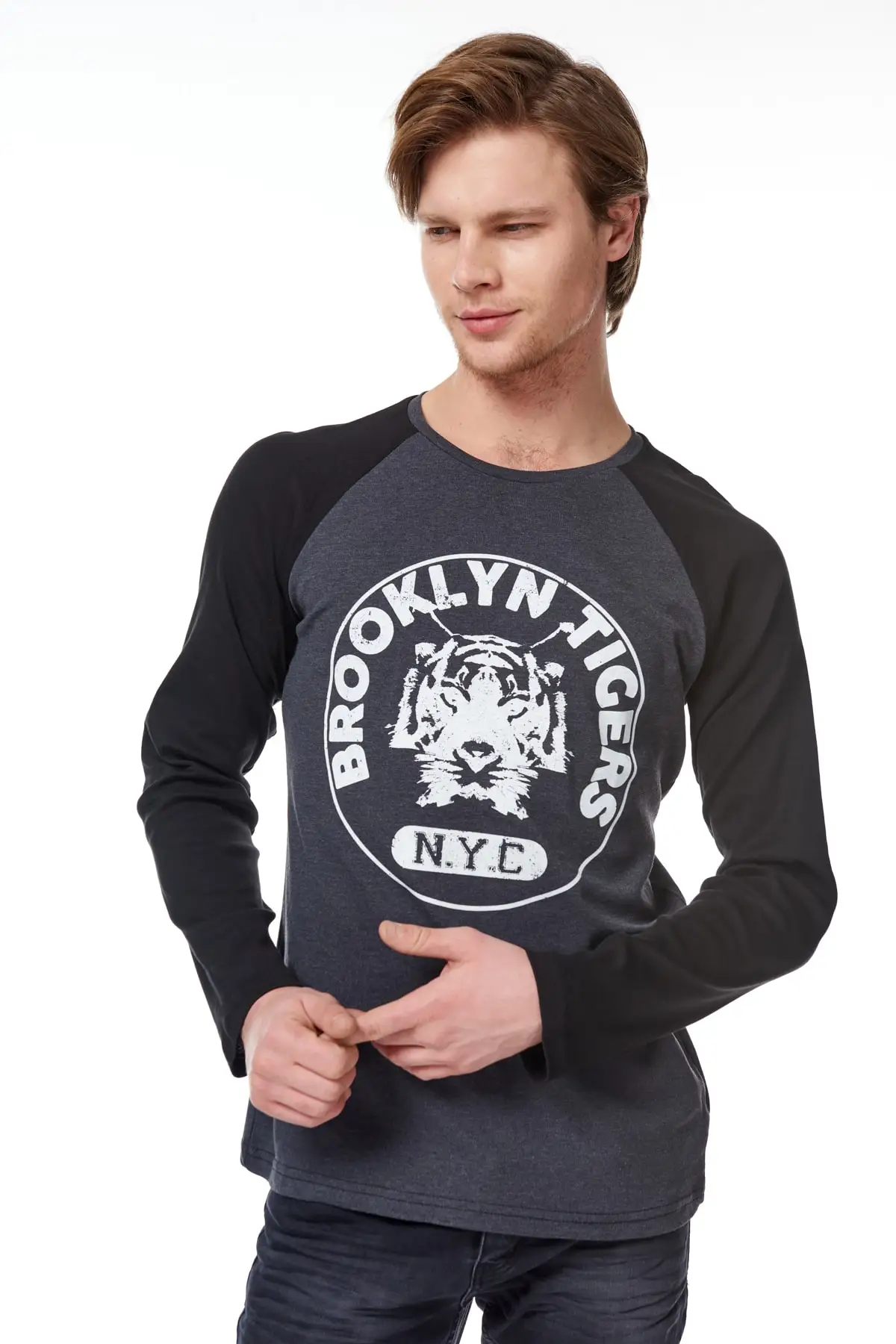 Мужская футболка с длинным рукавом Trendyol TMNSS20TS0014 | одежда