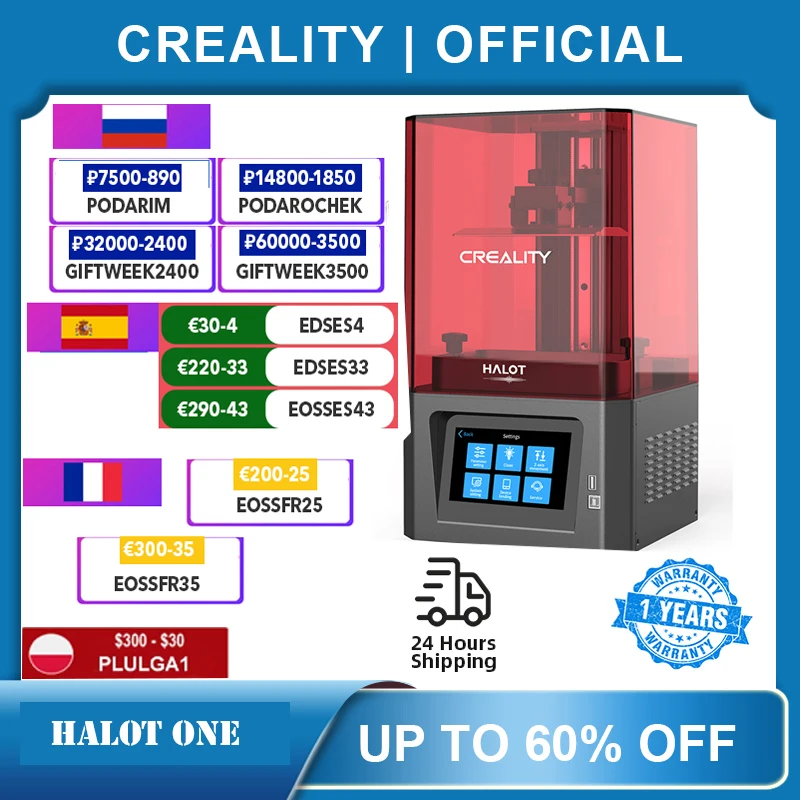 3D принтер CREALITY устройство для печати на УФ смоле ЖК дисплей - Цена: 15 290,73 руб.
