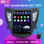 Автомобильный плеер 2Din с радио и навигацией, Android 10, в стиле Tesla, для Hyundai Elantra 2012, Elantra MD, Avante MD 2011, 2012, 2013