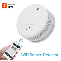 smart wifi smoke composite monoxide detector 2 in 1 smoke high accuracy monitor co leakage soot poisoning detector protector
