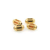 micropav%c3%a9 cz zircon barrel rice spacer loose beads diy bracelet necklace jewelry accessories spacer connector charm beads