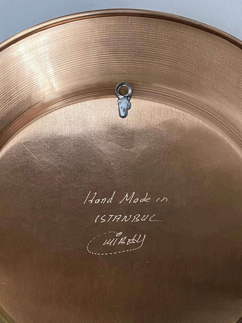 Современная настенная тарелка с гвоздиками медный абстрактный цветок ручной