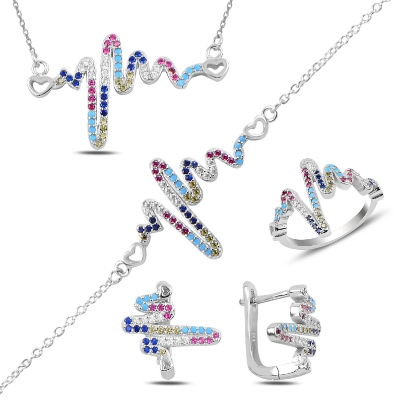 

Серебряный 925 пробы, смешанный цвет, циркон, сердце и ритми