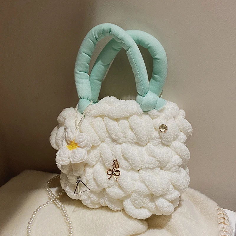 

2022 Winter New Brand Fashion Cute Plush All-Match Western-Style High-Quality Texture Women'S One-Shoulder Crossbody Handbag