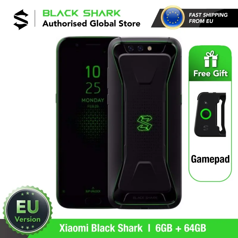Глобальная Версия Xiaomi Black Shark 1 64 Гб ROM 6 RAM Игровой телефон (абсолютно
