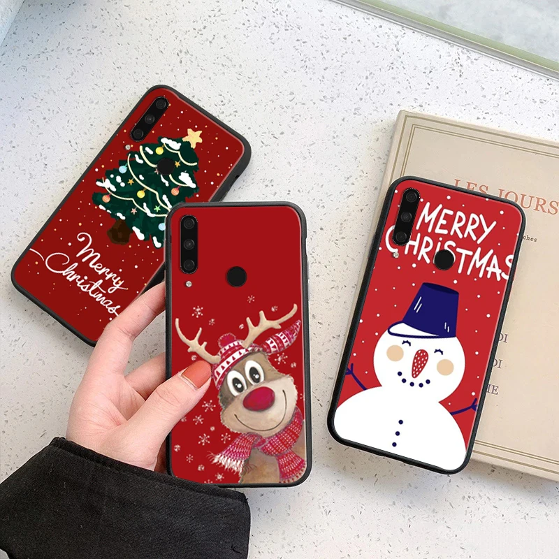 

Merry Christmas Phone Case For Huawei Honor 9 V9 9X 9X Lite 9 Lite 10 V10 10i 10 Lite 10X Lite V20 20i 30Pro Cases Back Cover