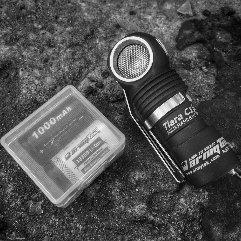 Светодиодный Налобный Фонарь Armytek Tiara C1 XP L LED + Магнитная Зарядка 18350 Li Ion