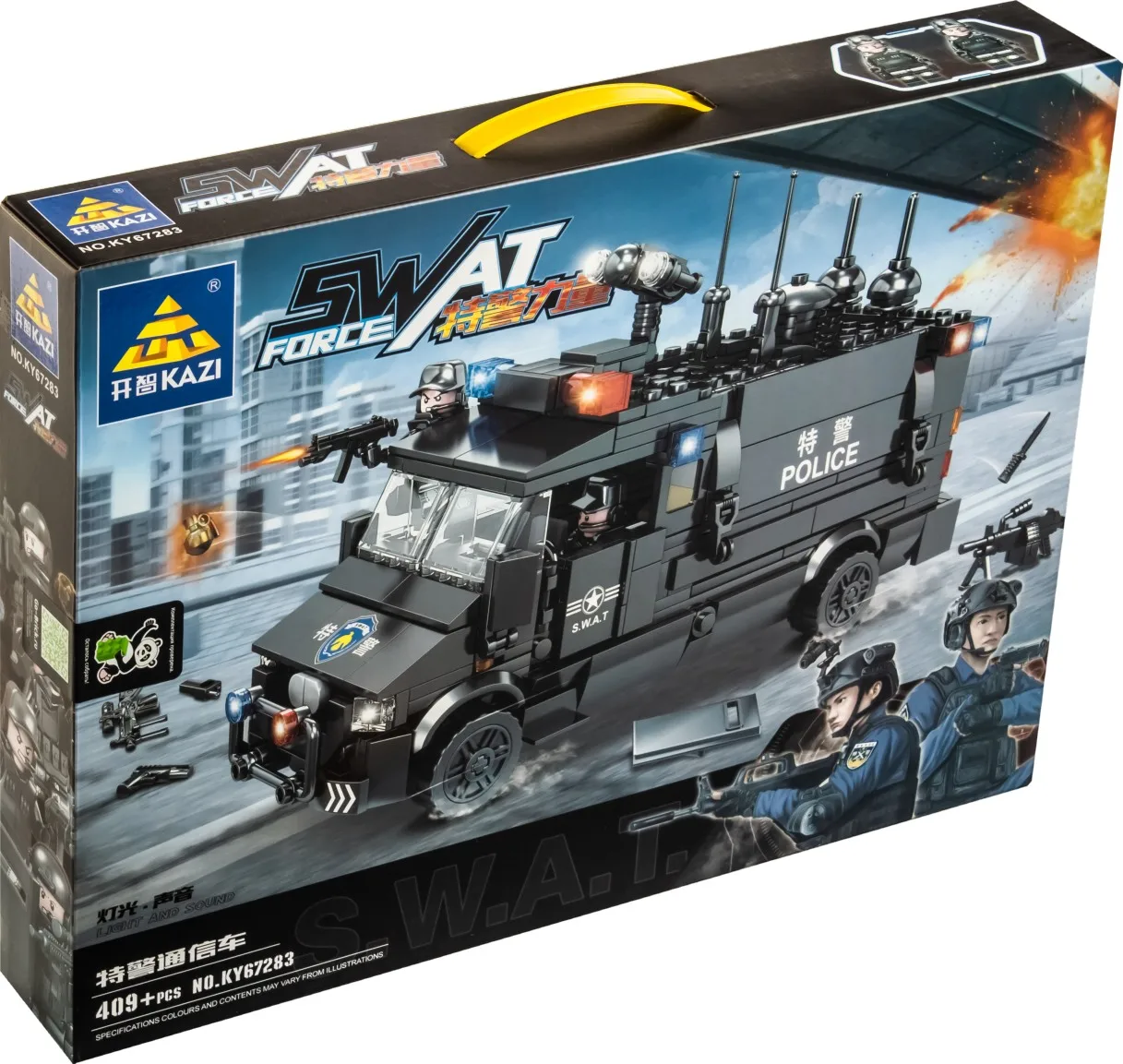 Конструктор Kazi 67283 SWAT: Фургон связи из 409 кубиков Лего серии City | Игрушки и хобби