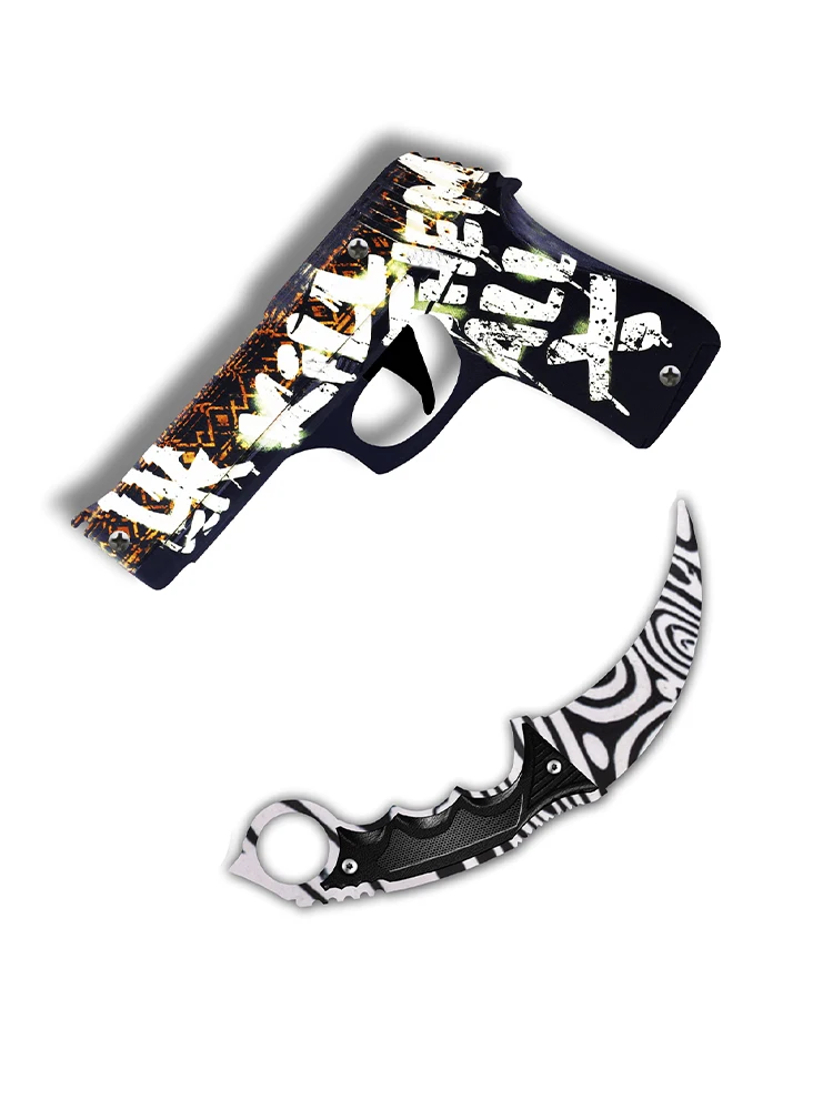 Нож керамбит нож CS GO пистолет резинкострел ножи из cs go кс го оружие игрушечное