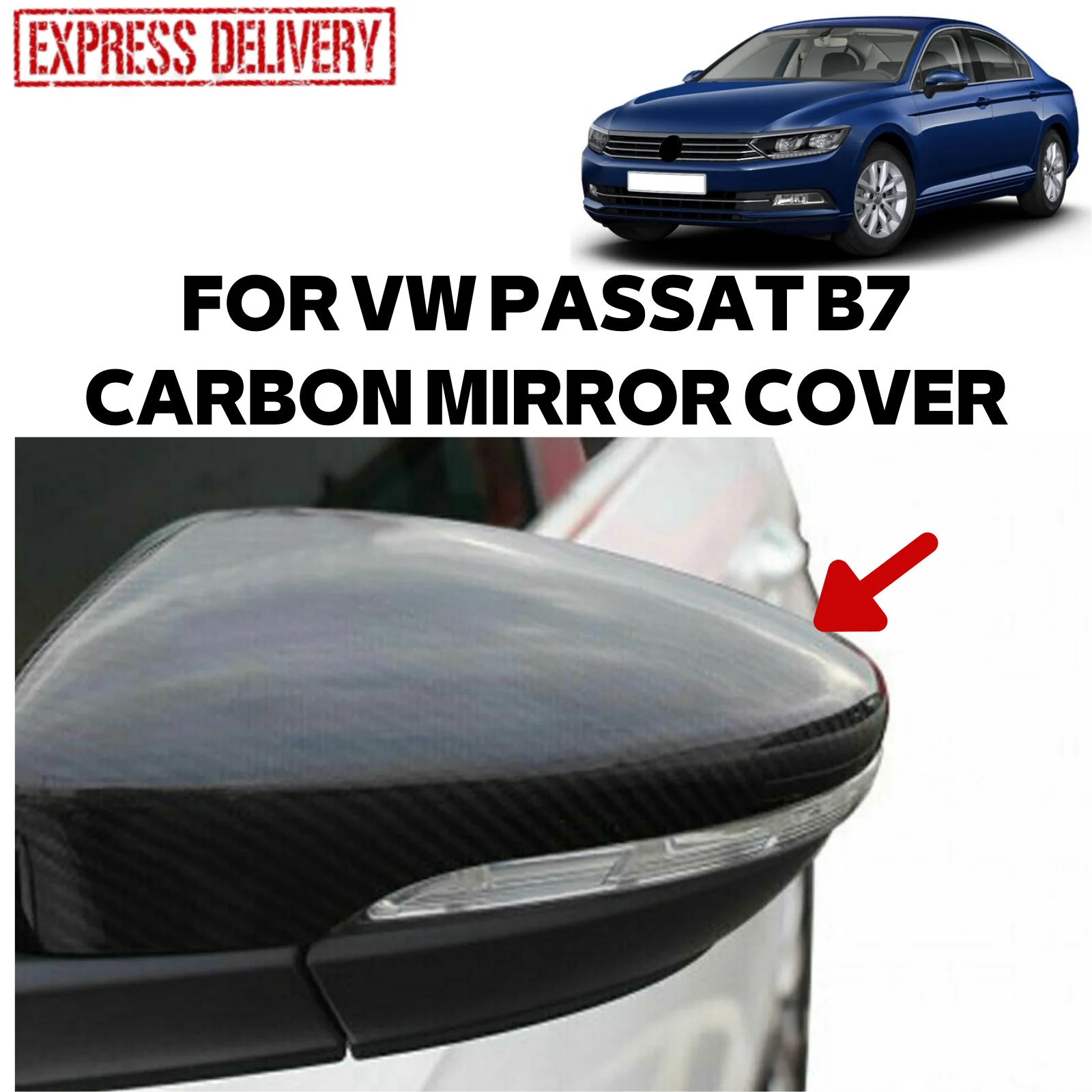 

Боковая крышка зеркала из углеродного волокна для VW PASSAT B7 2010-2015, 2 шт., черная темная Автомобильная крышка, аксессуары, экономные брендовые по...