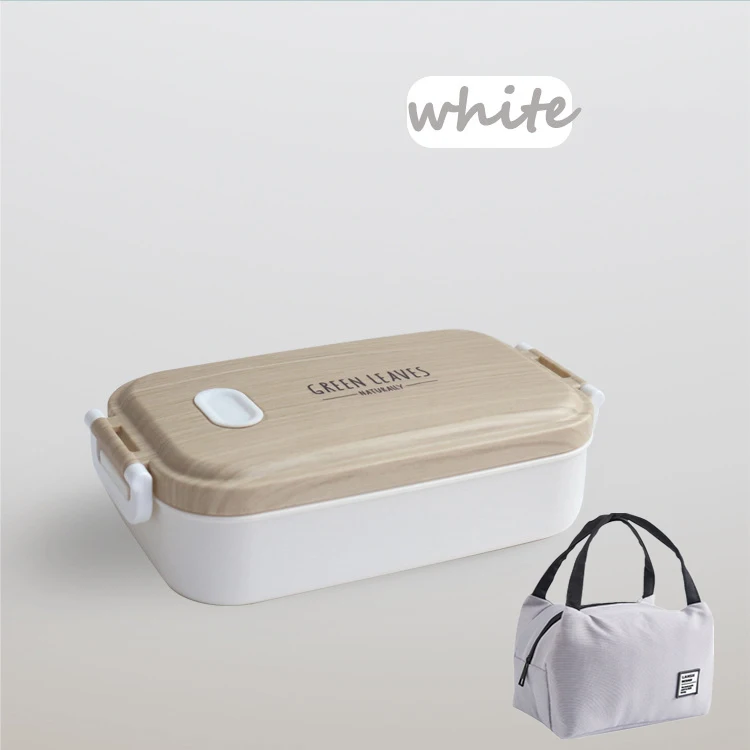 White-Set Нержавеющая сталь Ланч-бокс для дома, офиса, кемпинга, туризма, герметичный портативный контейнер для еды, домашний офис школа студент, малыш, Bento box - Цвет: White-Set