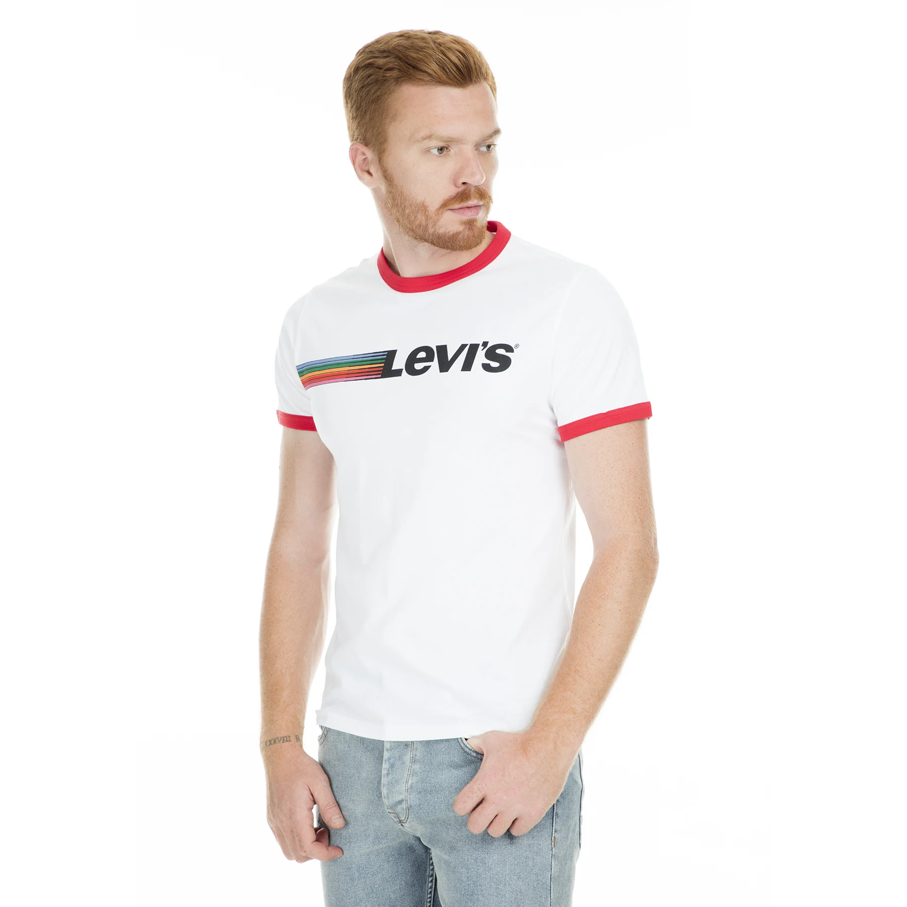 Вышитая Футболка Levi's 39969|Мужские футболки| |