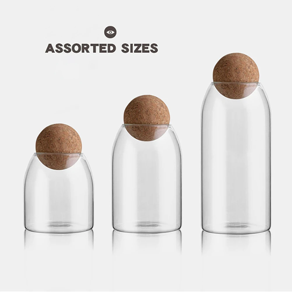 

Japanese Style Kitchen Storage Jars Glass Transparent Storage Bottle Coffee Bean Nut Seasoning Rice Food Universal Sealed Tank