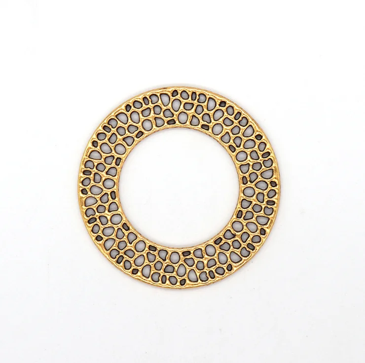 20 штук полый античный серебряный тон/Античная бронзовая подвеска ожерелье