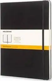 

Блокнот Moleskine Classic, очень большой, в линейку, черный, С ТВЕРДОЙ ОБЛОЖКОЙ (7,5x10)