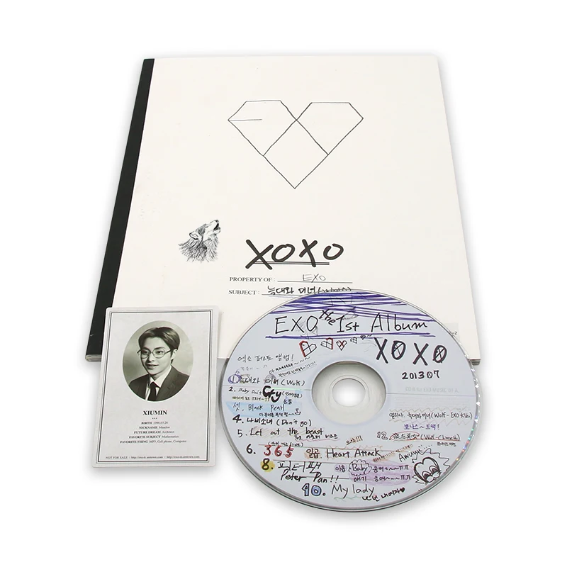 Оригинальный альбом EXO K XOXO Корейская версия Wu Yifan Kris Luhan Мужская музыкальная