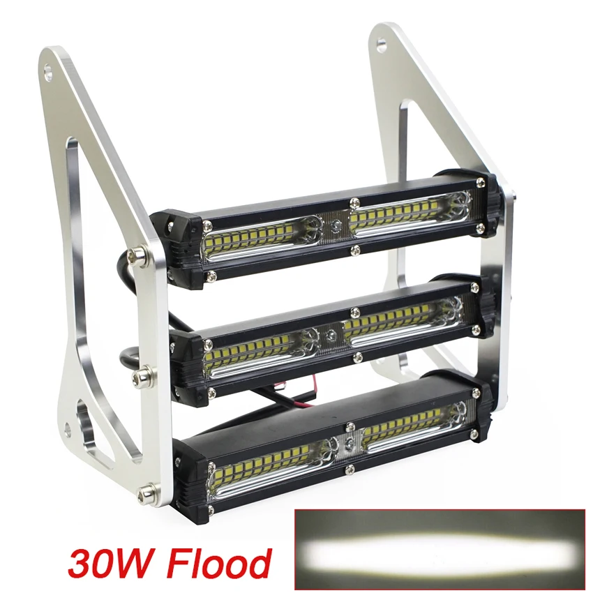 

Фары для мотоциклов 90 Вт 12 В 3400LM светодиодные модифицированные трехслойные передние вилки лампы 4 цвета кронштейн для Grom MSX125 125SF