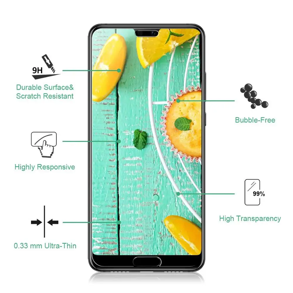Full Tempered Glass Screen Protector for Huawei P20 Pro Smartphone Security Protection | Мобильные телефоны и аксессуары