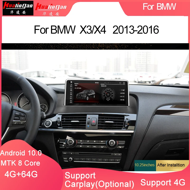 Hualingan для (1026)BMWx3/X4SeriesNBT 10 25 &quotAndroid10 Мультимедиа Gps навигация USB + I Drive 4g Apple CarPlay|GPS