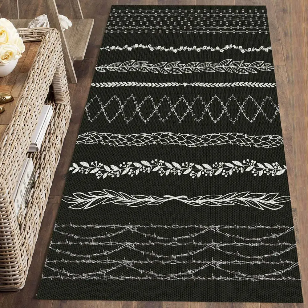 Еще черный белый цвет в этническом стиле Nordec геометрическим 3d принтом