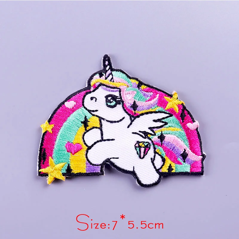 

Cartoon Animals Embroidered Patches For Clothing Unicorn/ Koala Patches For Clothes Iron On Patch For Jacket Badges Bird Patch
