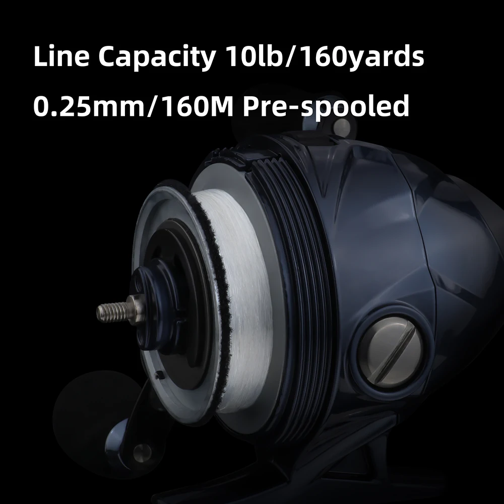 Runcl Brutus Fishing Reel 4.0:1 Gear Ratio 7+1 Ball Bearing 8kg Max Drag Fishing Coil Spincast Suitable For Children /Beginners