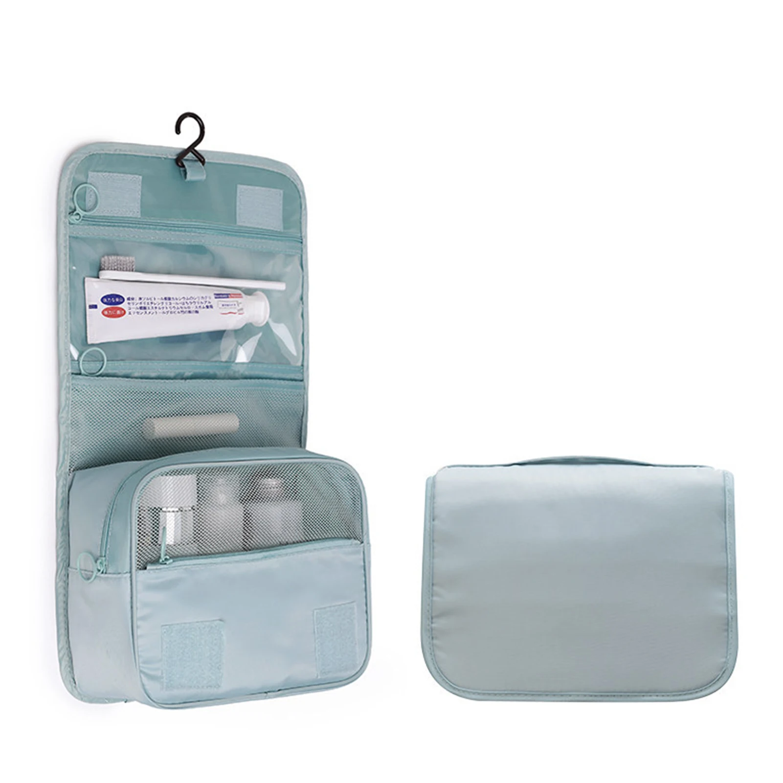 

Folding Bathroom Storage Bag Cosmetics Toiletries Hanging Bag Portable Travel Outdoor Multifunctional Storage Bag Large Capacity