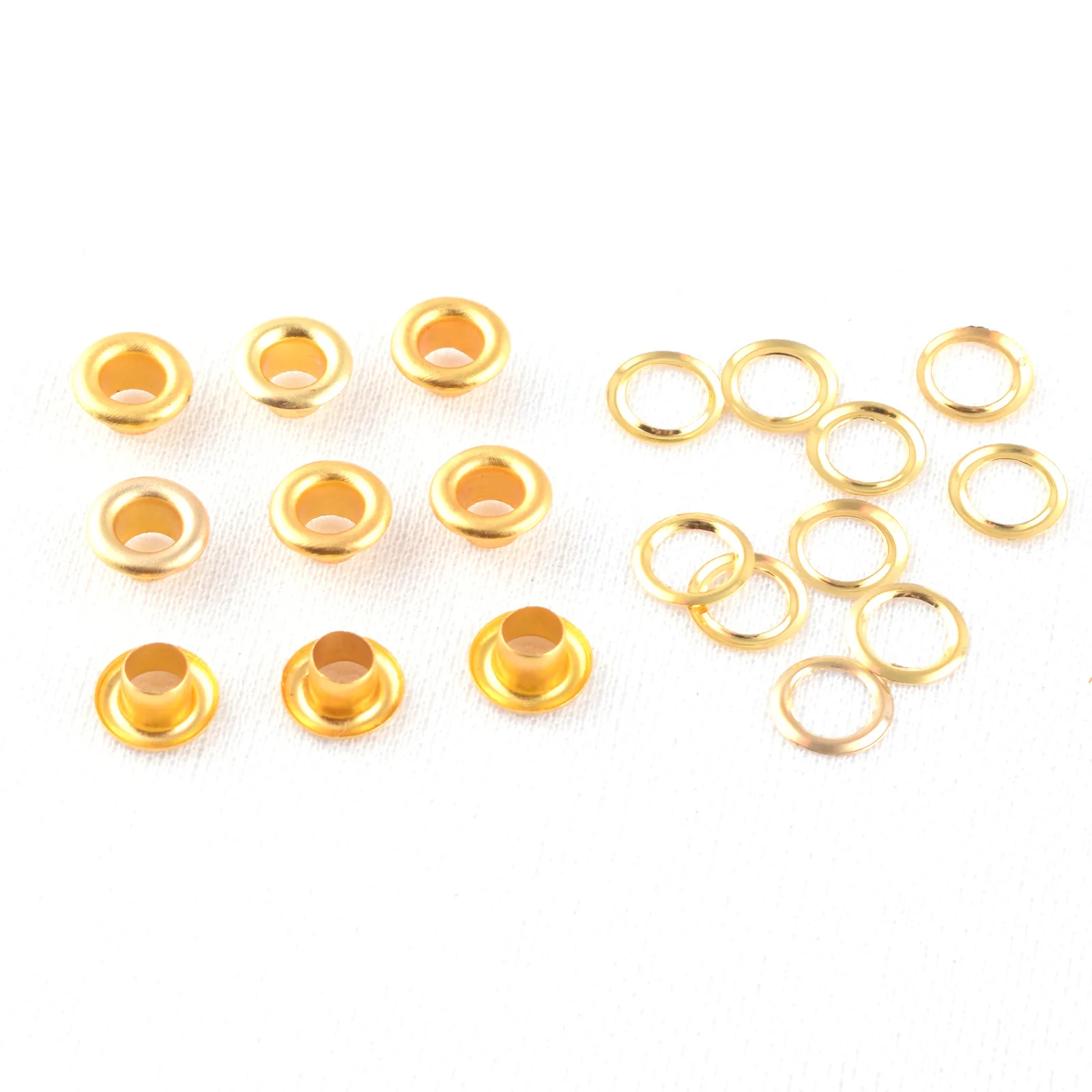 

Gold Metal Eyelets Grommets Eyelet with Washer Grommet Round Eyelet for Leather Craft Shoes Belt Cap Bag Clothes Accessories