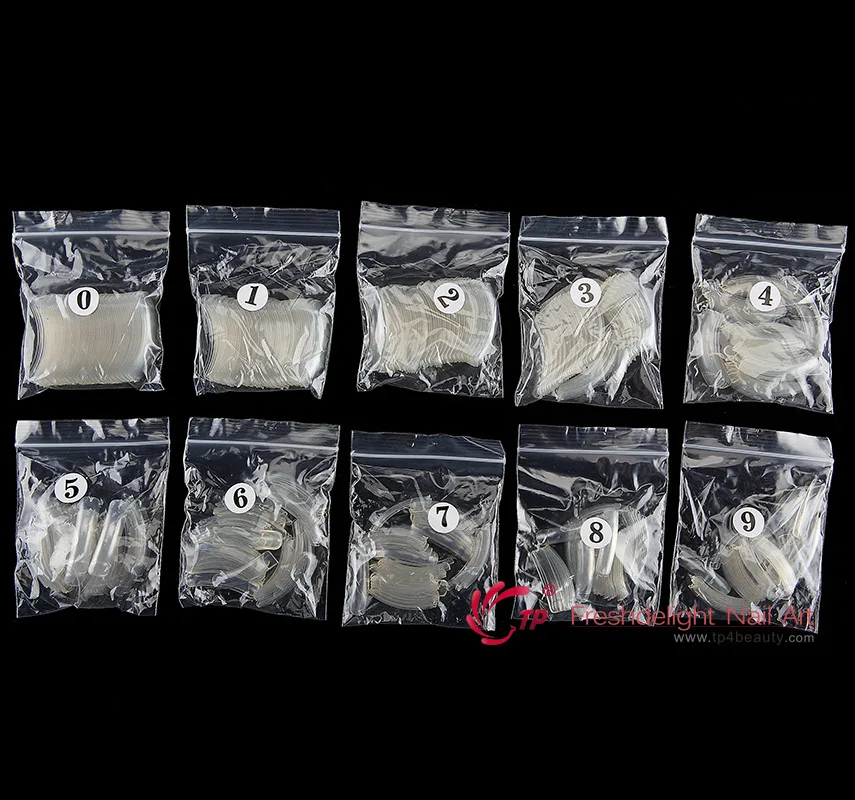 500 шт. накладные ногти половинчатая полная крышка белый натуральный акриловый