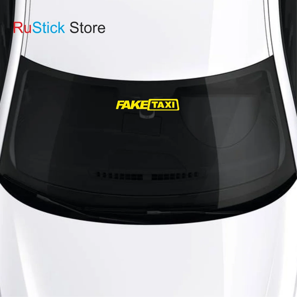 Наклейка на автомобиль Fake Taxi Фейк Такси автомобильные товары | Автомобильные