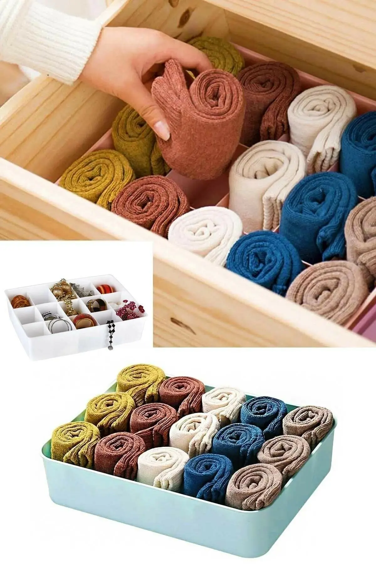 

5 Compartments Drawer Closet Organizer Organizer free SHIPPING
