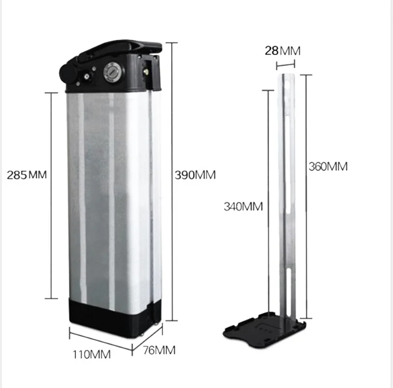 Батарейный блок для электрического велосипеда Сменный Чехол 36 В/48 В 18650 легкий из