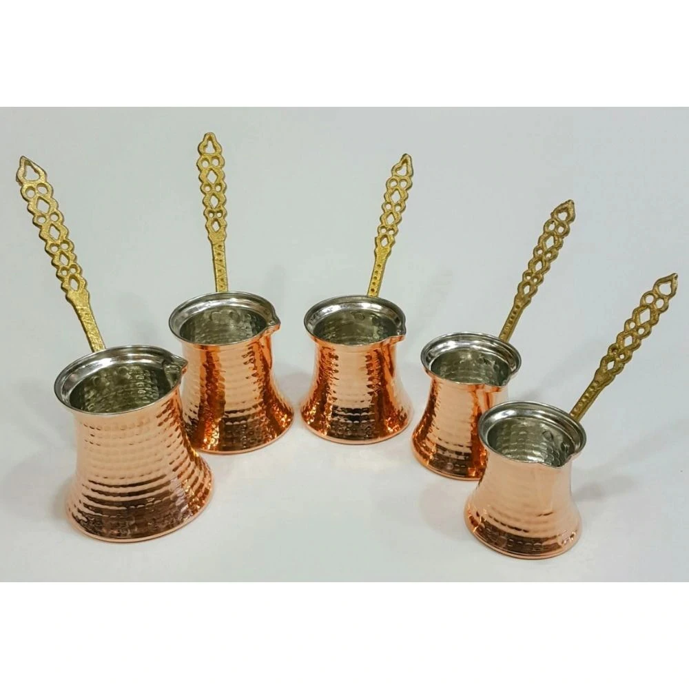 5 размеров Кофеварка чашка молотковая медная ручная работа нержавеющая сталь