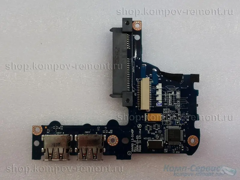 Плата USB/Audio/Card Reader/Sata от Emachines eM250 (LS 5143P)|Комплектующие для ремонта ноутбуков| |
