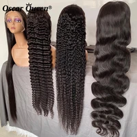 oscar queen 360 hd lace fronral wigs for black women body wave human hair wig brazilian remy glueless full lace wig pre plucked