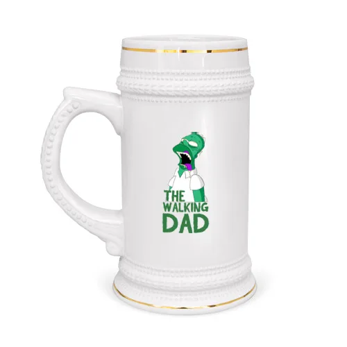 Кружка пивная The walking dad | Дом и сад
